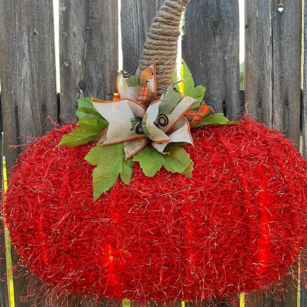 Fall pumpkin wreath